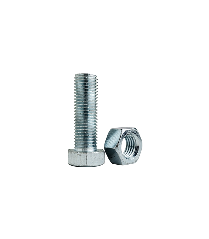 Steel Carriage Bolts with Nuts (10-Pack)